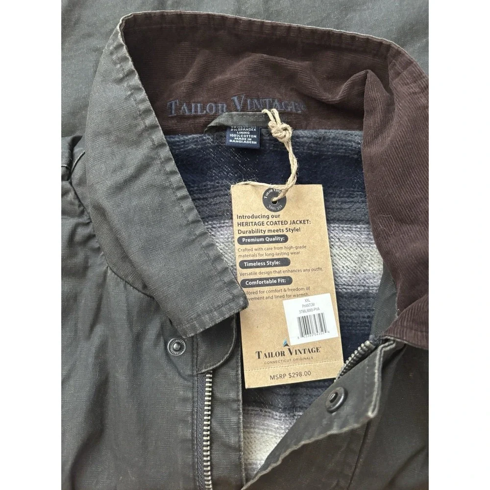 Taylor Vintage Phantom Jacket New, Heather, XL, Xlarge,‎ Flannel